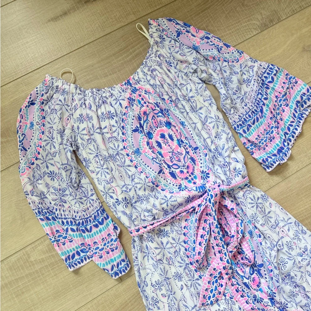 Lilly Pulitzer Abigail Off The Shoulder Midi Dress - Picture 3 of 10